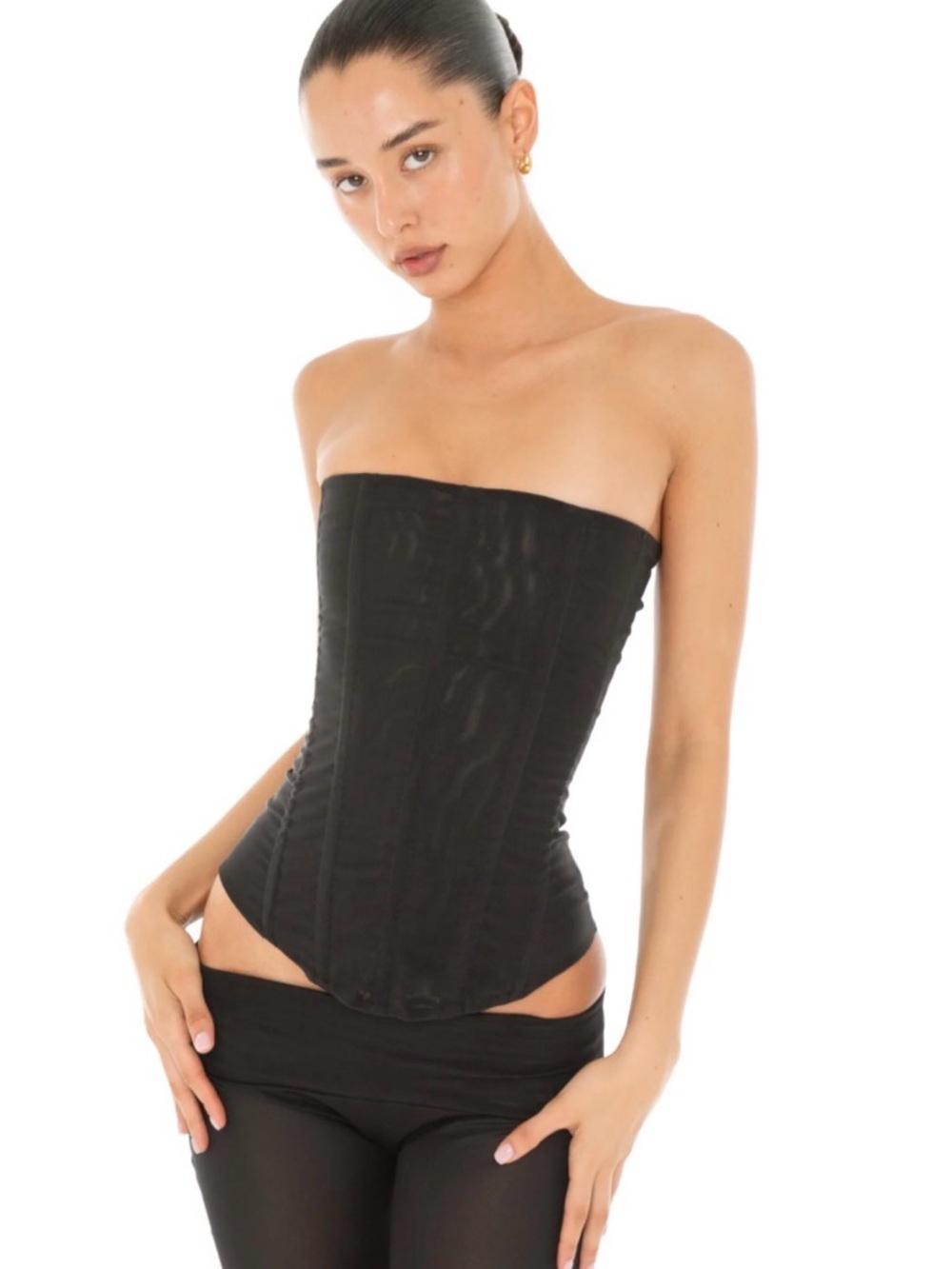 ARE YOU AM I Sunniva Corset in Black | Size 2 | NWT